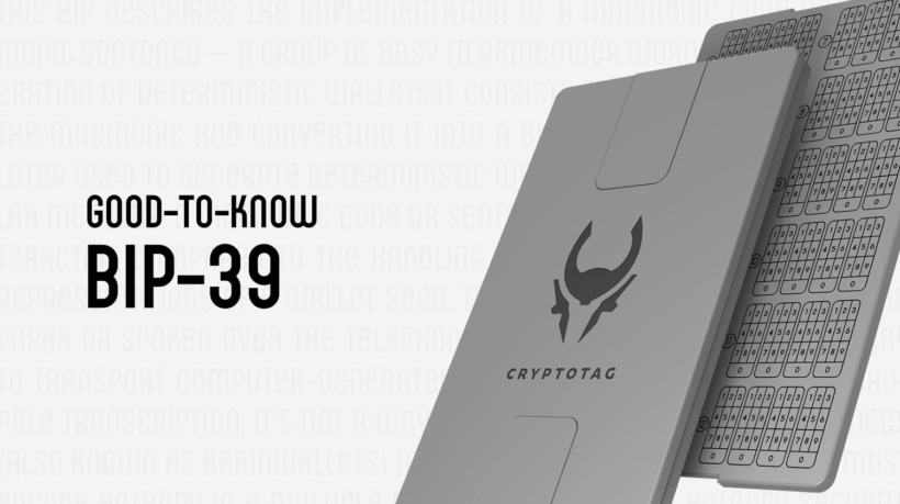 Bip-39 сийд фраза Cryptotag