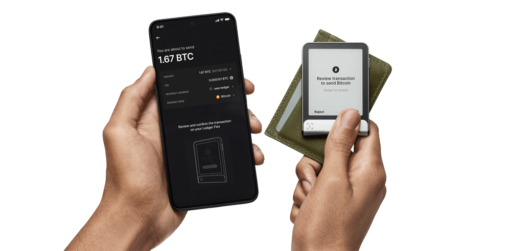 Ledger Flex Bitcoin портфейл
